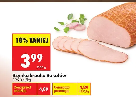 Szynka krucha promocja w Biedronka