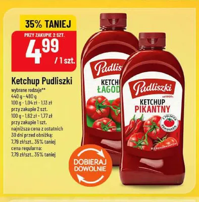Ketchup pikantny Pudliszki promocja w POLOmarket