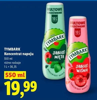 Koncentrat napoju różne rodzaje promocja w Lidl