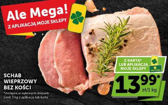 Schab wieprzowy bez kości promocja w Groszek