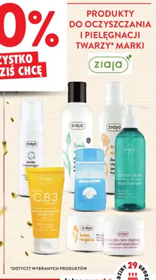 Pianka oczyszczająca do twarzy Ziaja promocja w Intermarche