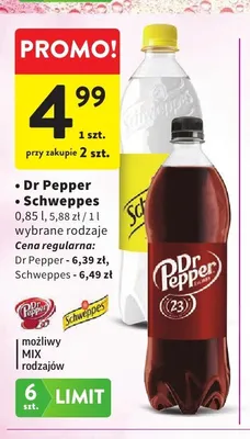 Napój gazowany Schweppes promocja w Intermarche