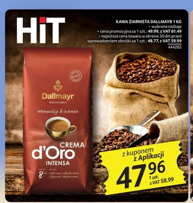 Kawa ziarnista Dallmayr Crema d'Oro Intensa promocja w Selgros