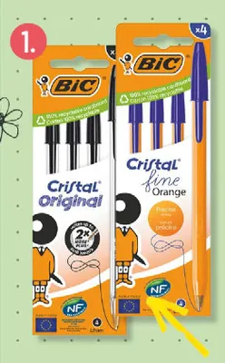 Długopis czarny BIC 4-pak promocja w POLOmarket