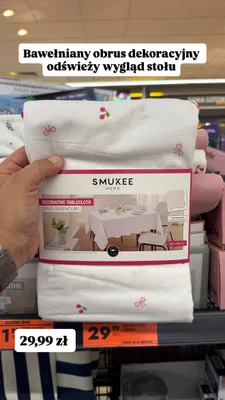 Obrus dekoracyjny Smukee Home promocja w Biedronka