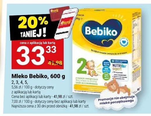 Mleko Bebiko 3 promocja w Twój Market