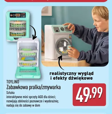Zabawkowa pralka Toylino promocja w Aldi