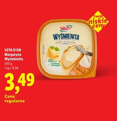 Margaryna Wyśmienita Vita D'or promocja w Lidl