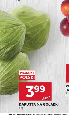 Kapusta na gołąbki promocja w Stokrotka