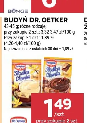 Budyń Dr. Oetker promocja w Stokrotka