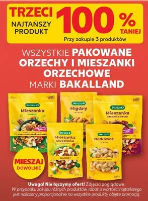 Pakowane orzechy i mieszanki orzechowe różne rodzaje promocja w Kaufland