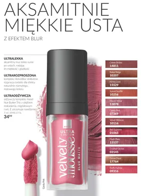 Mus do ust Ultra Colour Velvety Mousse Blur Matte Velvet Hibiscus Avon promocja w AVON