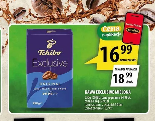 Kawa mielona Tchibo Exclusive Original promocja w Arhelan