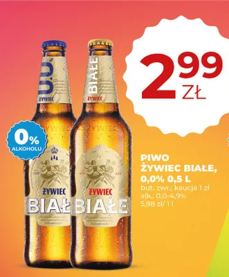 Piwo Żywiec Białe promocja w Duży Ben