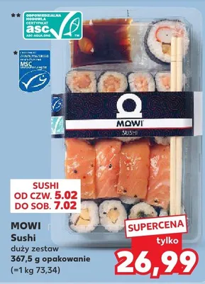 Sushi duży zestaw promocja w Kaufland