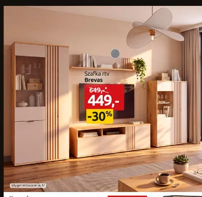 Szafka RTV Brevas promocja w Black Red White