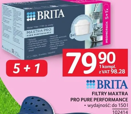 Filtry Brita Maxtra Pro Pure Performance promocja w Selgros