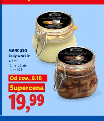 Lody w szkle Mancuso promocja w Lidl