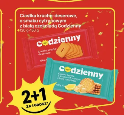Ciastka kruche deserowe Codzienny promocja w Delikatesy Centrum