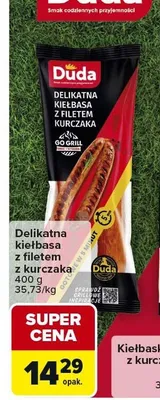 Delikatna kiełbasa z filetem z kurczaka promocja w Carrefour