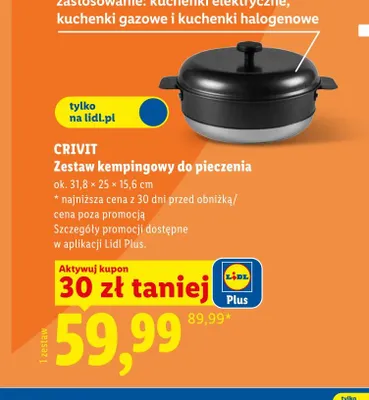 Zestaw kempingowy do pieczenia Crivit promocja w Lidl