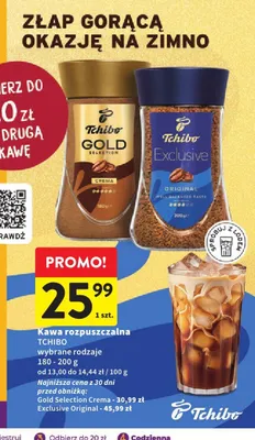Kawa rozpuszczalna Tchibo Gold Selection Crema promocja w Intermarche