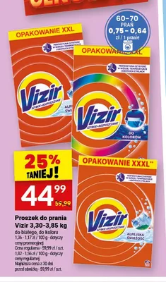 Proszek do prania Vizir do kolorów promocja w Twój Market