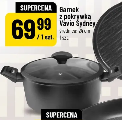 Garnek z pokrywką Vavio Sydney średnica: 24cm promocja w POLOmarket