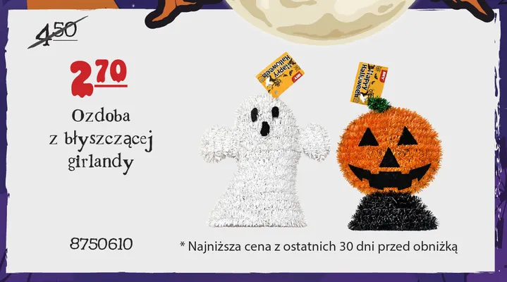 Ozdoba z błyszczącej girlandy promocja w MR. DIY