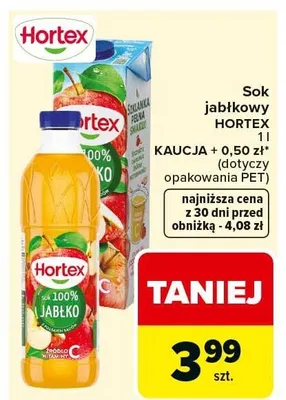 Sok jabłkowy promocja w Carrefour