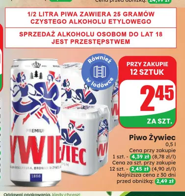 Piwo Żywiec promocja w Dino