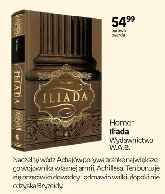 Książka Iliada Homer promocja w Empik