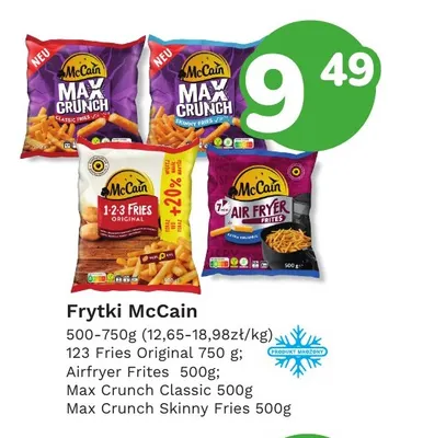 Frytki McCain Max Crunch Skinny Fries promocja w Limonka