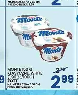Deser Monte klasyczne Zott promocja w Wafelek