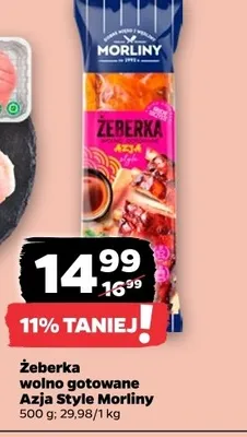 Żeberka wolno gotowane Azja Style Morliny promocja w Netto