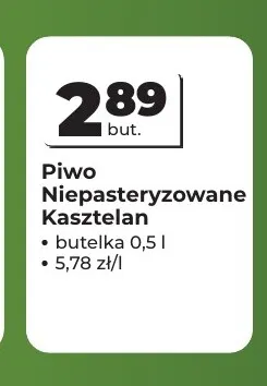 Piwo Niepasteryzowane Kasztelan promocja w Odido