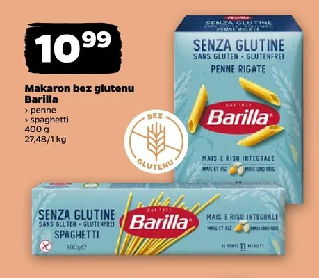 Makaron bez glutenu penne Barilla promocja w Netto
