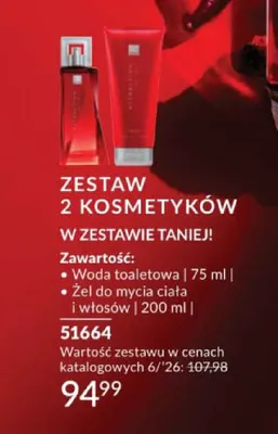 Zestaw 2 kosmetyków Attraction Instinct dla Niego Avon promocja w AVON