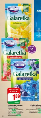 Galaretka Gellwe smak cytrynowy promocja w Dino