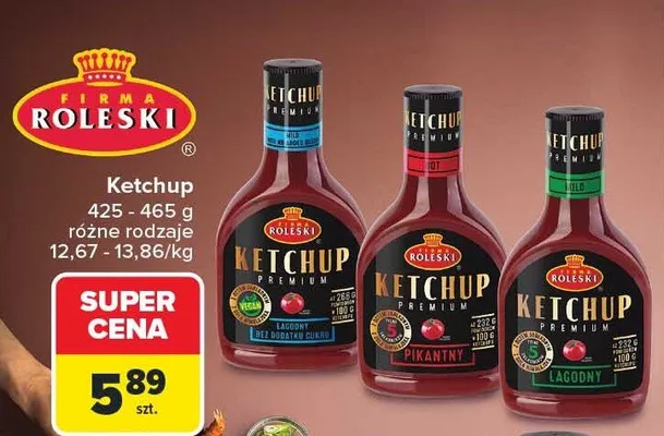 Ketchup różne rodzaje promocja w Carrefour