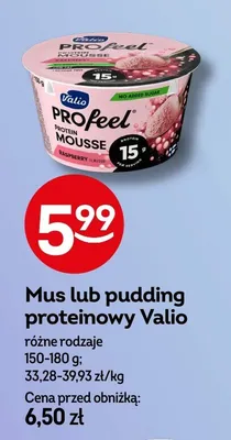 Pudding proteinowy różne rodzaje Valio Profeel promocja w Żabka