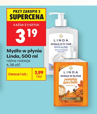 Mydło w płynie Linda promocja w Biedronka