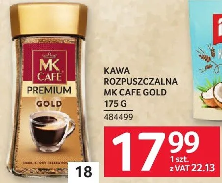 Kawa rozpuszczalna MK Cafe Gold promocja w Selgros