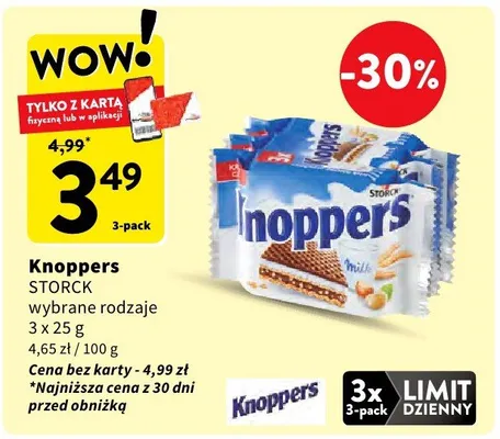 Wafle wybrane rodzaje promocja w Intermarche