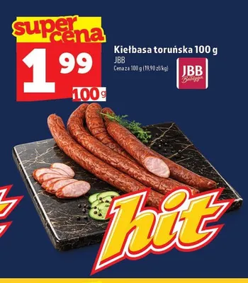 Kiełbasa toruńska JBB Bałdyga promocja w TOPAZ