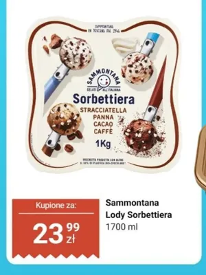 Lody Sorbettiera Sammontana promocja w Dino
