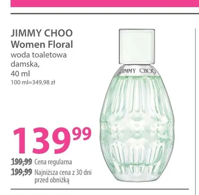 Woda toaletowa damska Jimmy Choo Women Floral promocja w Hebe