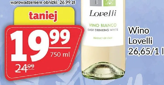 Wino Lovelli promocja w Prim Market
