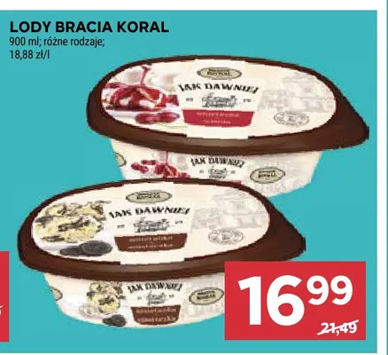 Lody Bracia Koral promocja w Stokrotka
