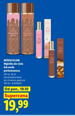 Mgiełka do ciała Miraculum Cinnamon Apple Pie promocja w Lidl